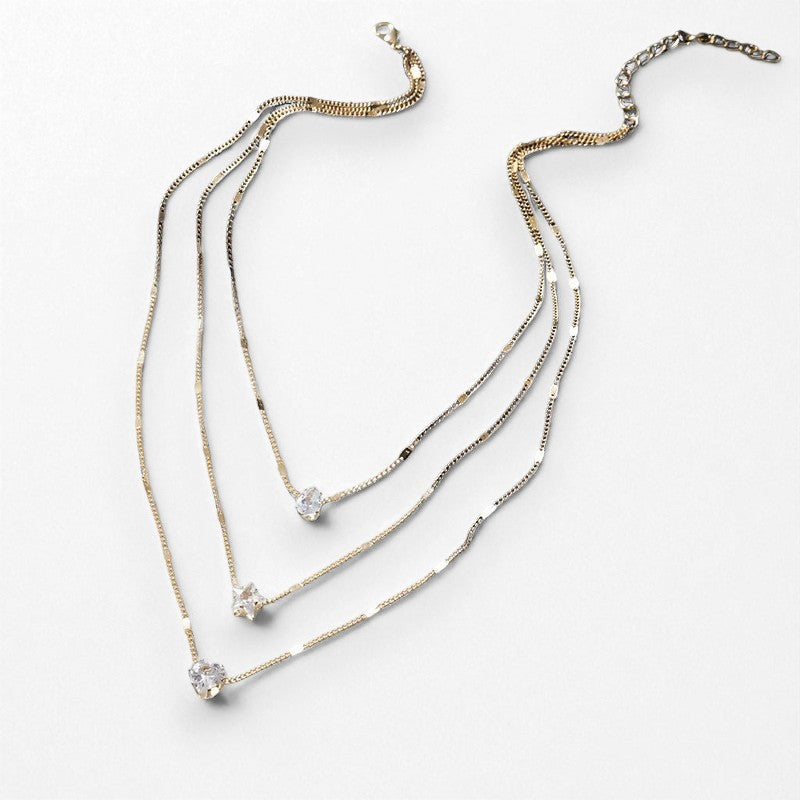 collier raffiné superposition femme
