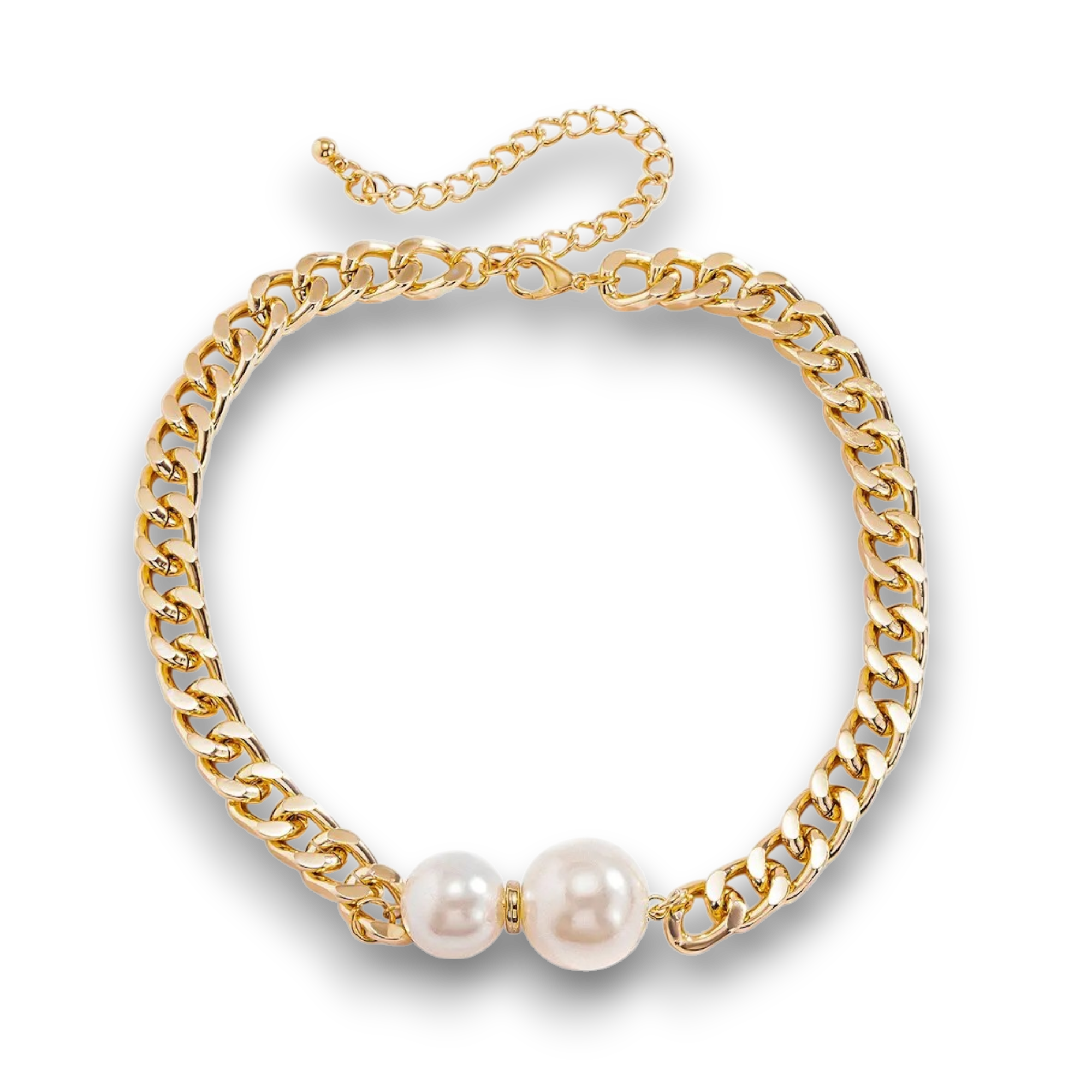 Collier Vintage – Perle & Chaîne