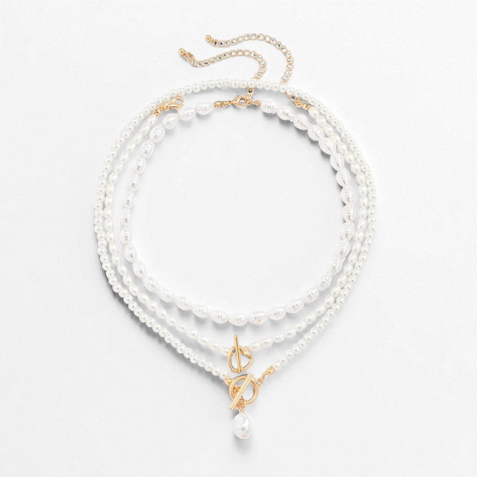 Collier cœur perlé élégant pour femme – bijou romantique
