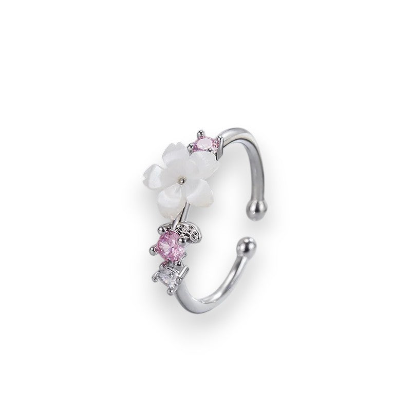 Bague Fleur Rose – Élégance Sakura