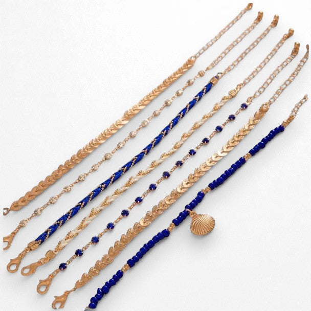 ensemble bracelets bohème coquillage femme