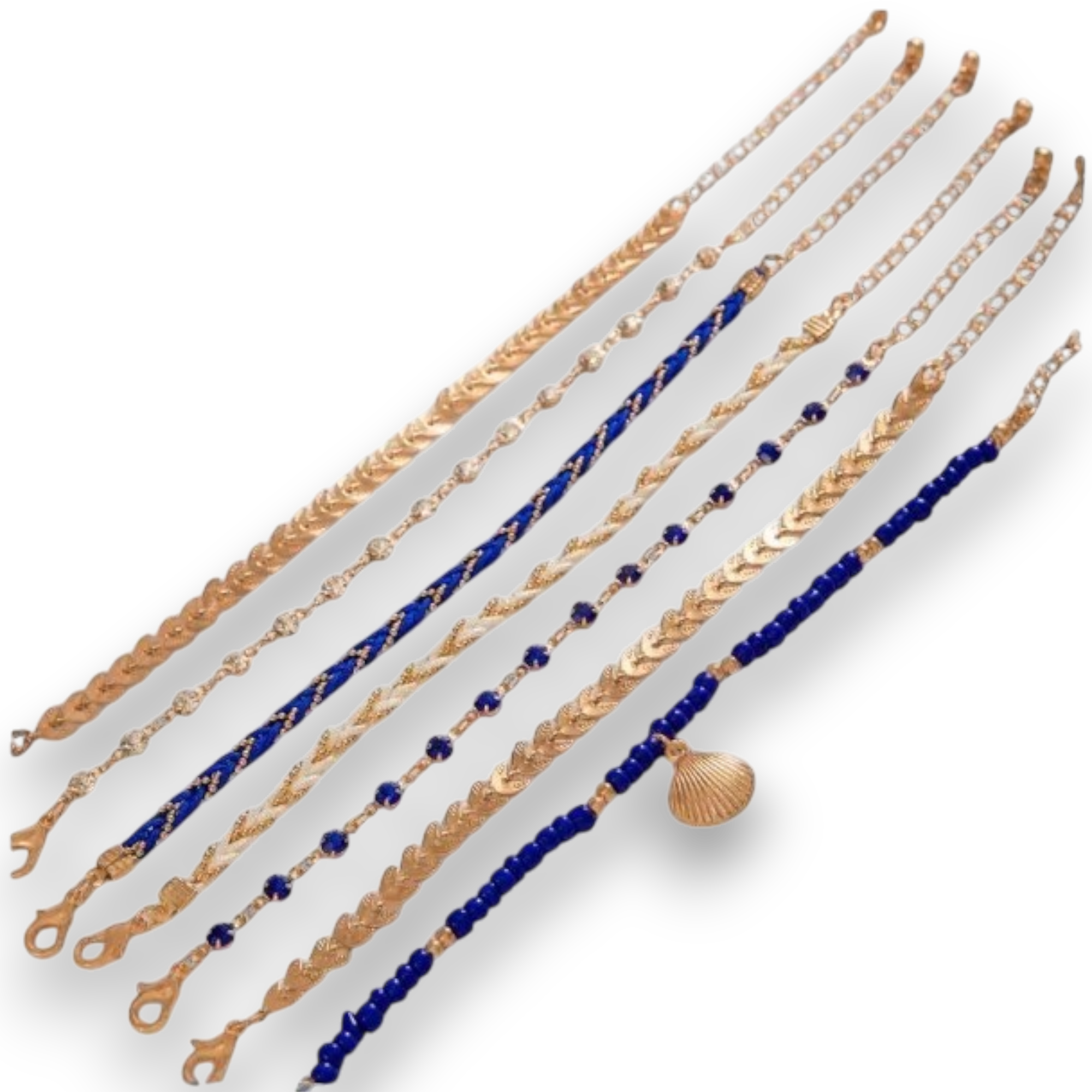 Ensemble de 4 Bracelets Bohème Coquillage – Perles Colorées