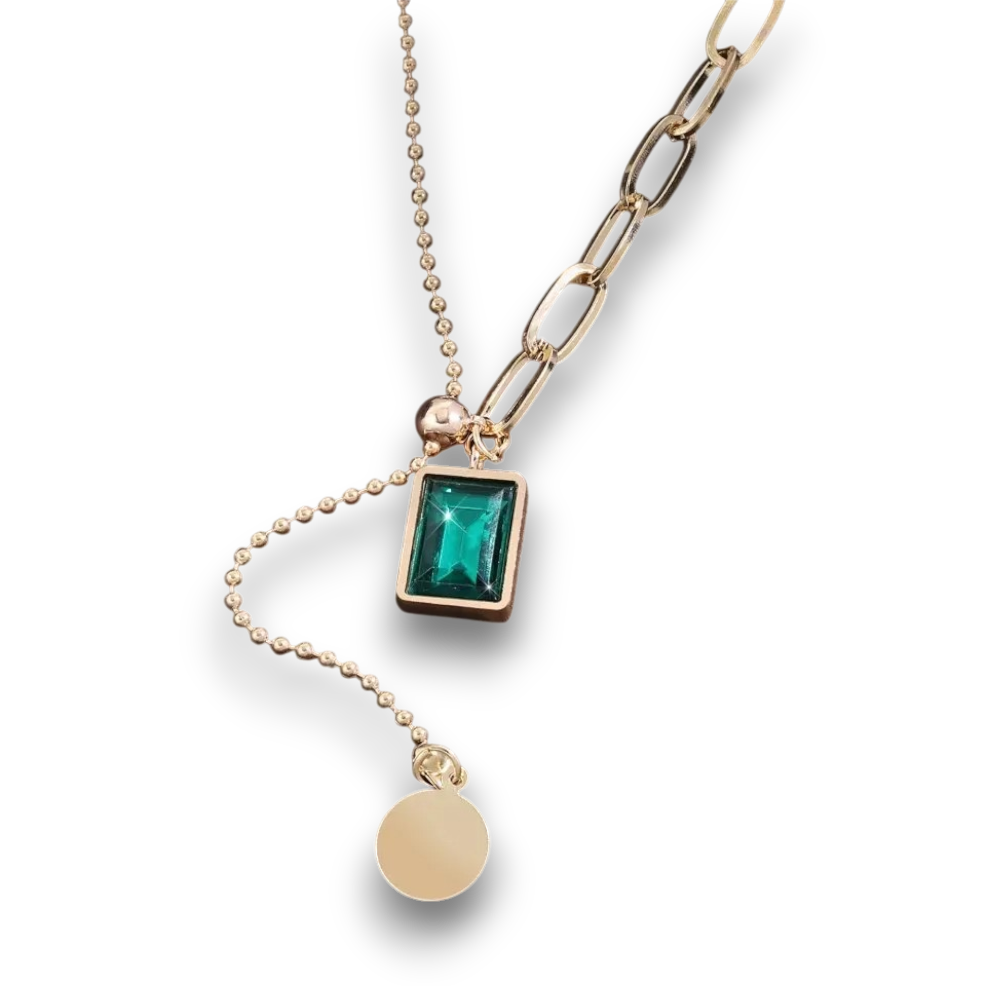 Collier Pendentif Vert