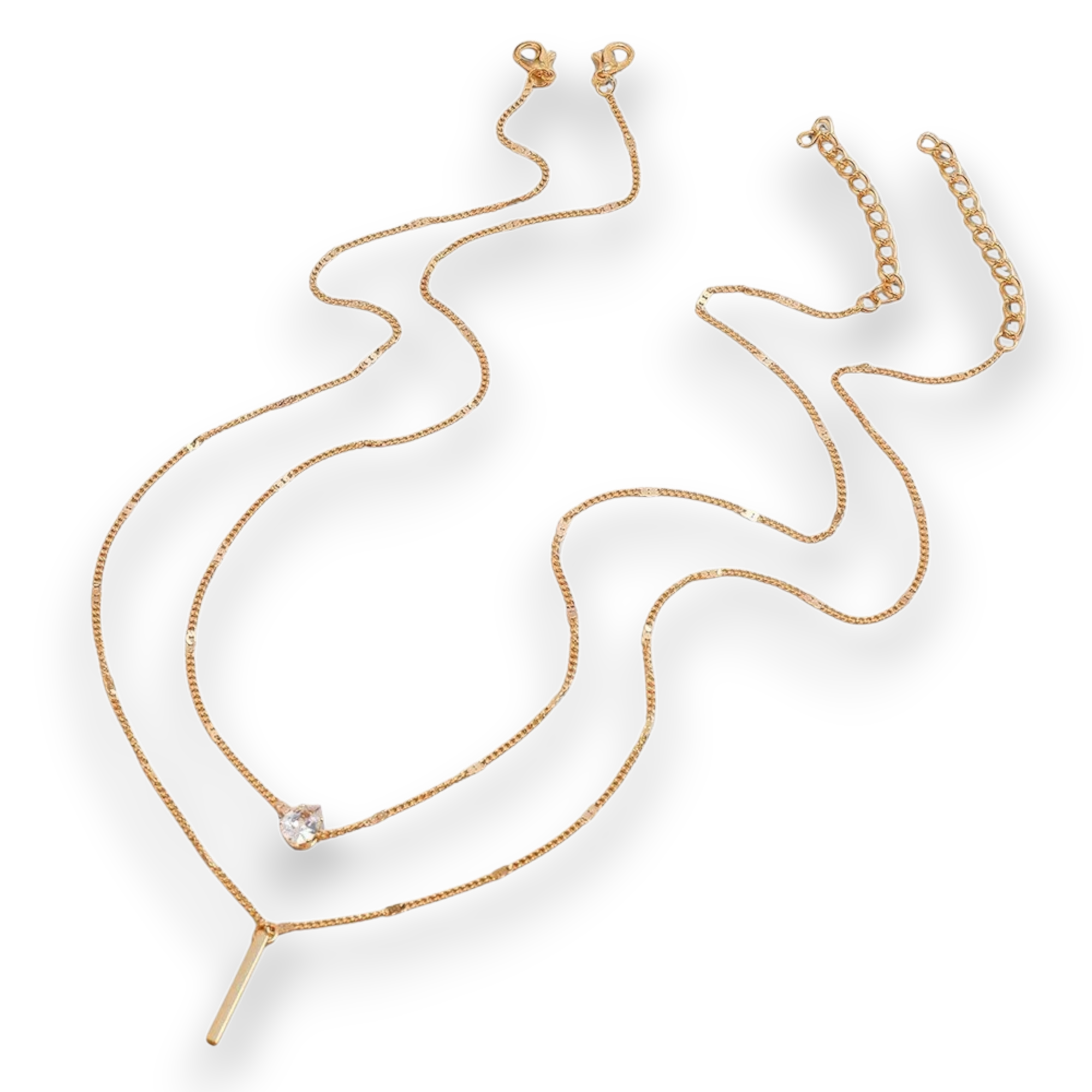 Golden Harmony Necklace – Double Necklace