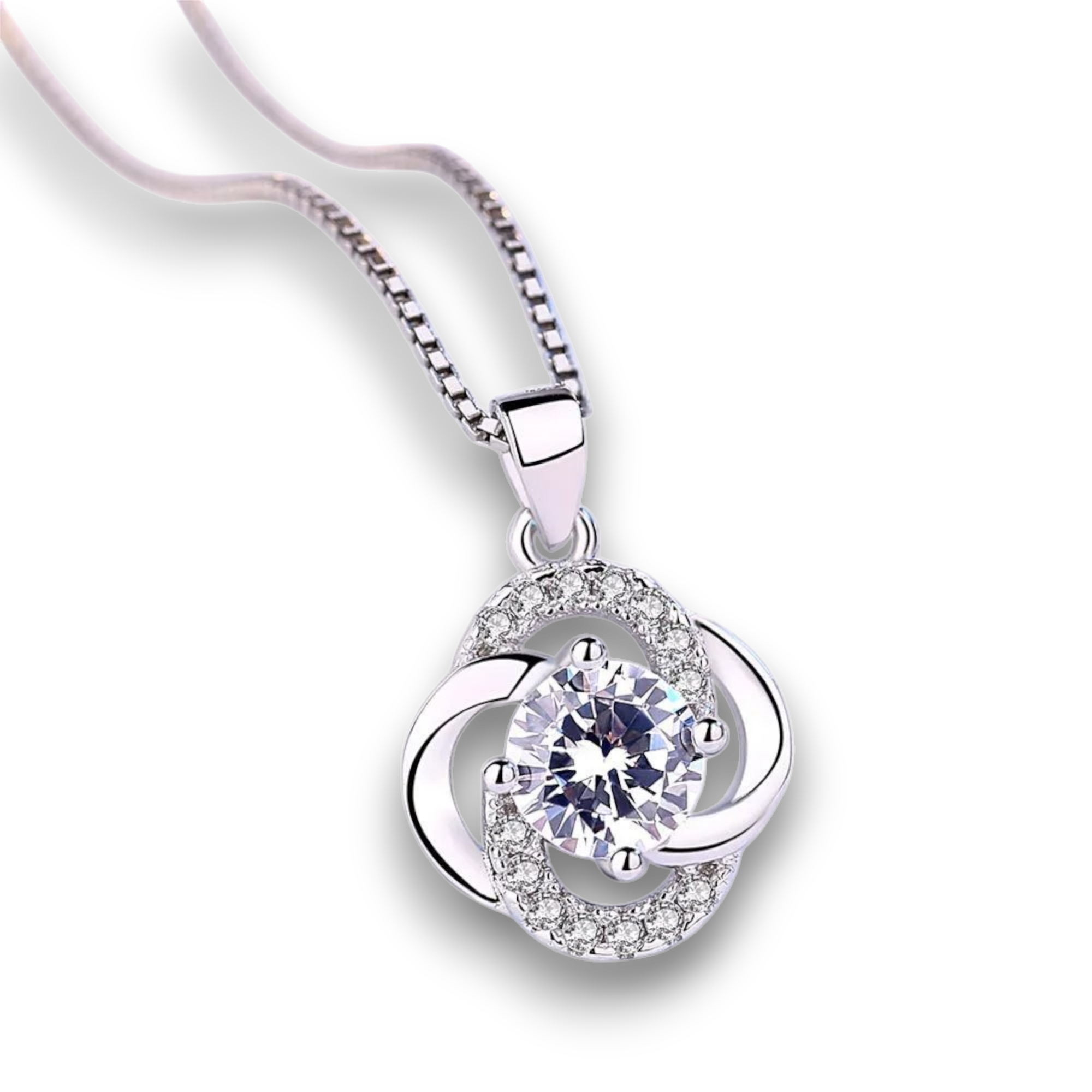 Collier Pendentif Fleur Améthyste