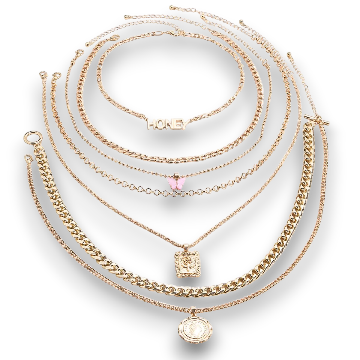 Collier Ailes de Rose