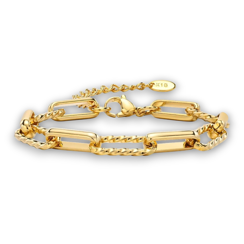 Bracelet Chaîne Épurée Dorée