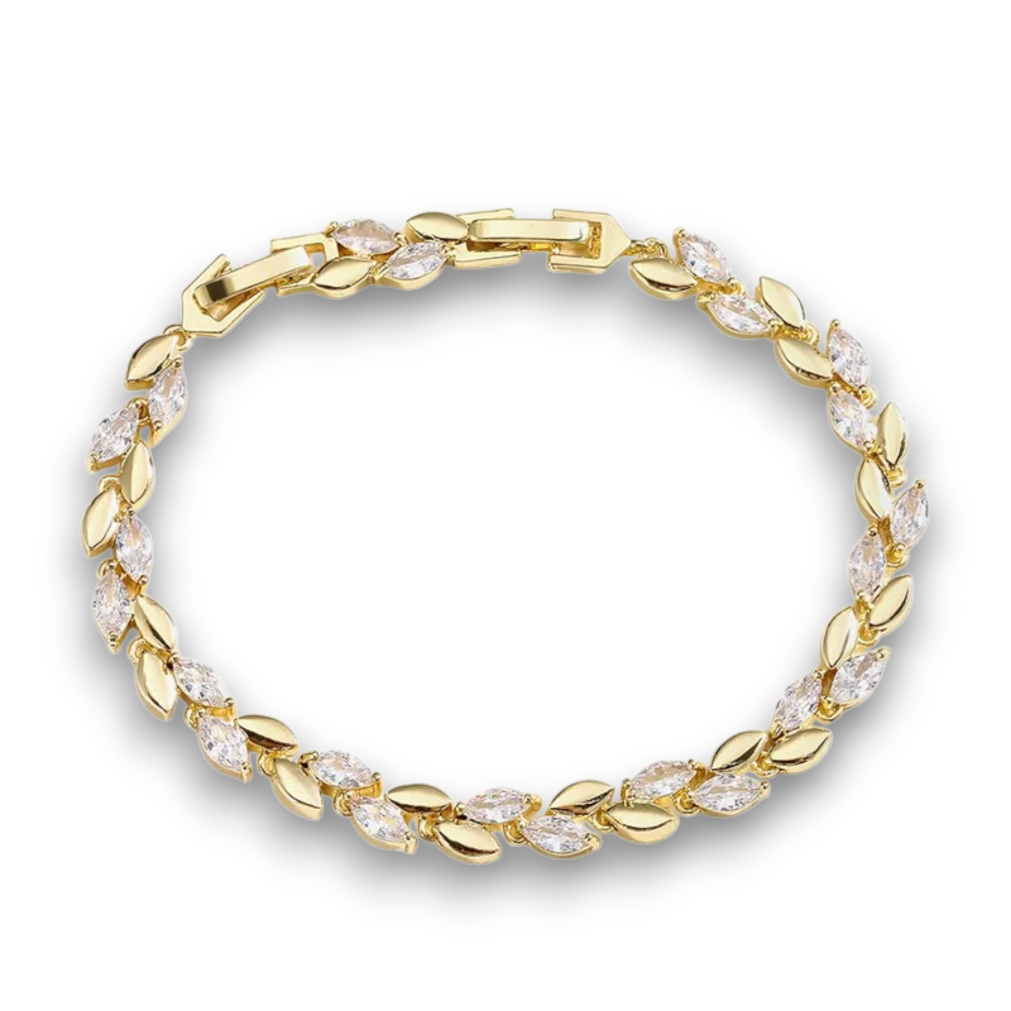 Bracelet feuille marquise