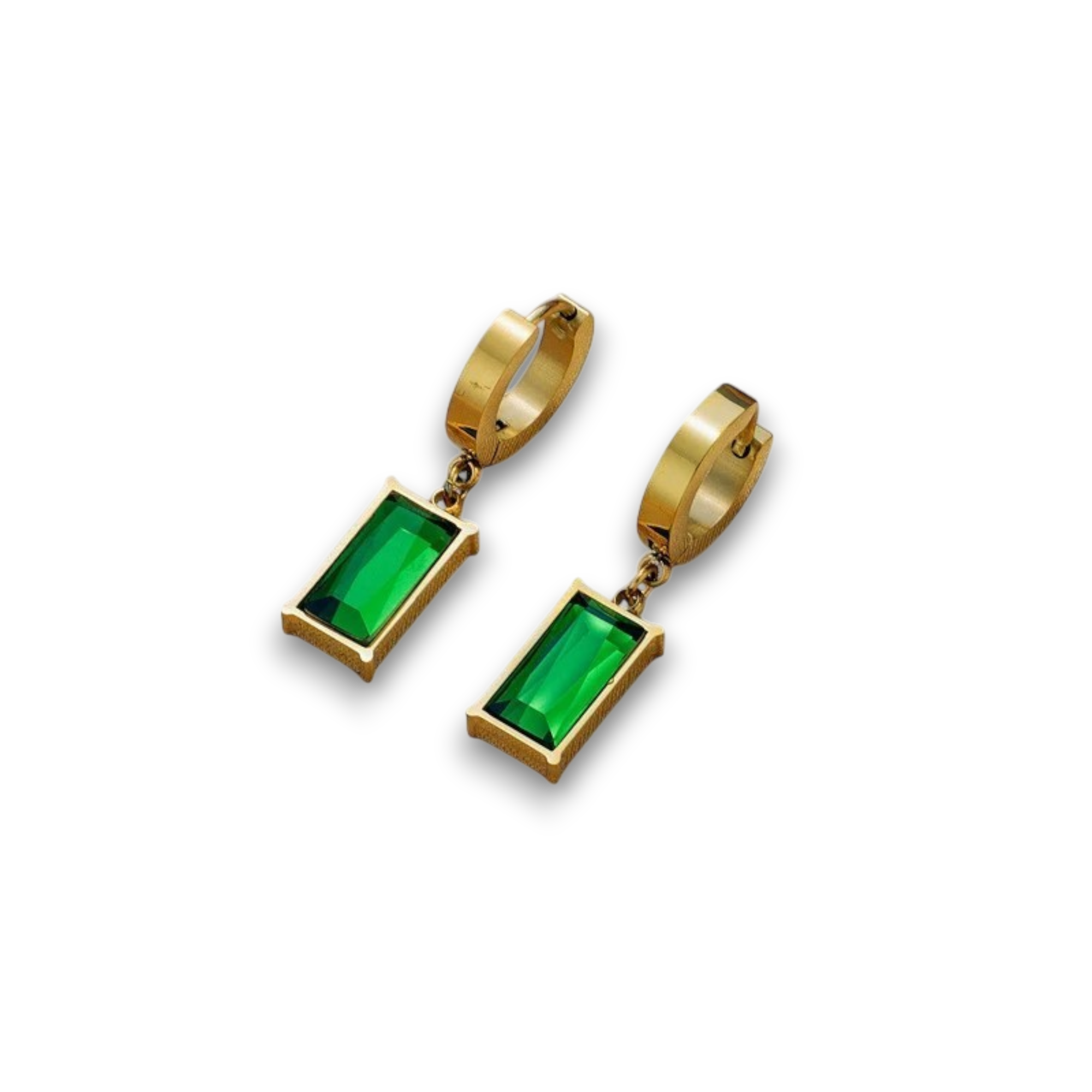 Boucles d’Oreilles – Cristal Vert