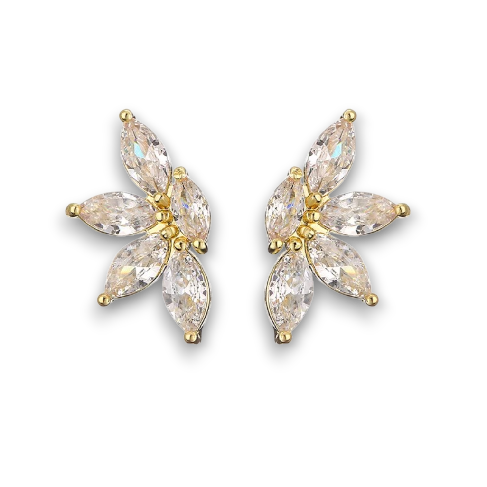 Boucles d’oreilles feuilles fines